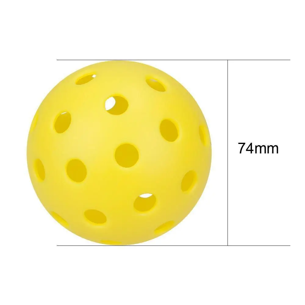 Multicolor Luminous Pickleball Creative Glow in The Dark 74MM 40 Holes Glowing Balls Elastic PE Ball Indoor Utdoor Squash Racket squash balls