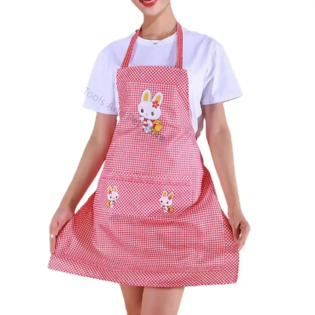 

Women Apron Practical One Size Kitchen Apron Cartoon Rabbit Women Apron Kitchen Accessories Household Supplies