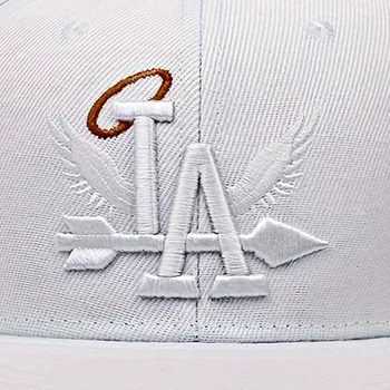 Letter LA Embroidery Snapback Hat Coconut Tree Baseball Caps High ...
