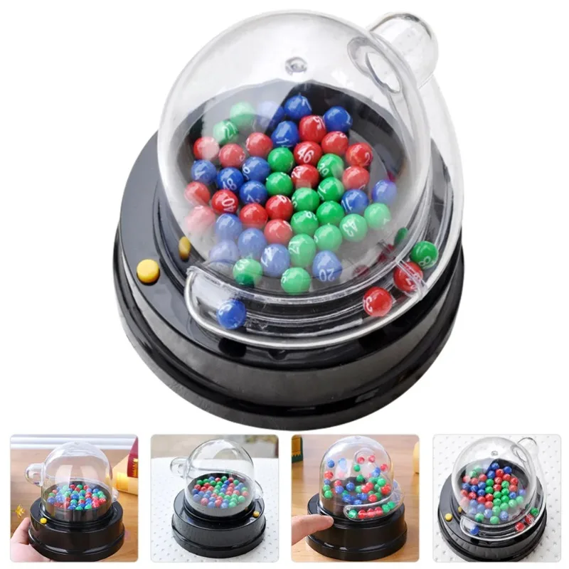 Machine Bingo Lotto Video Game Mini Picker Number Game Lucky Shake Halter Prize Picker Portable Party