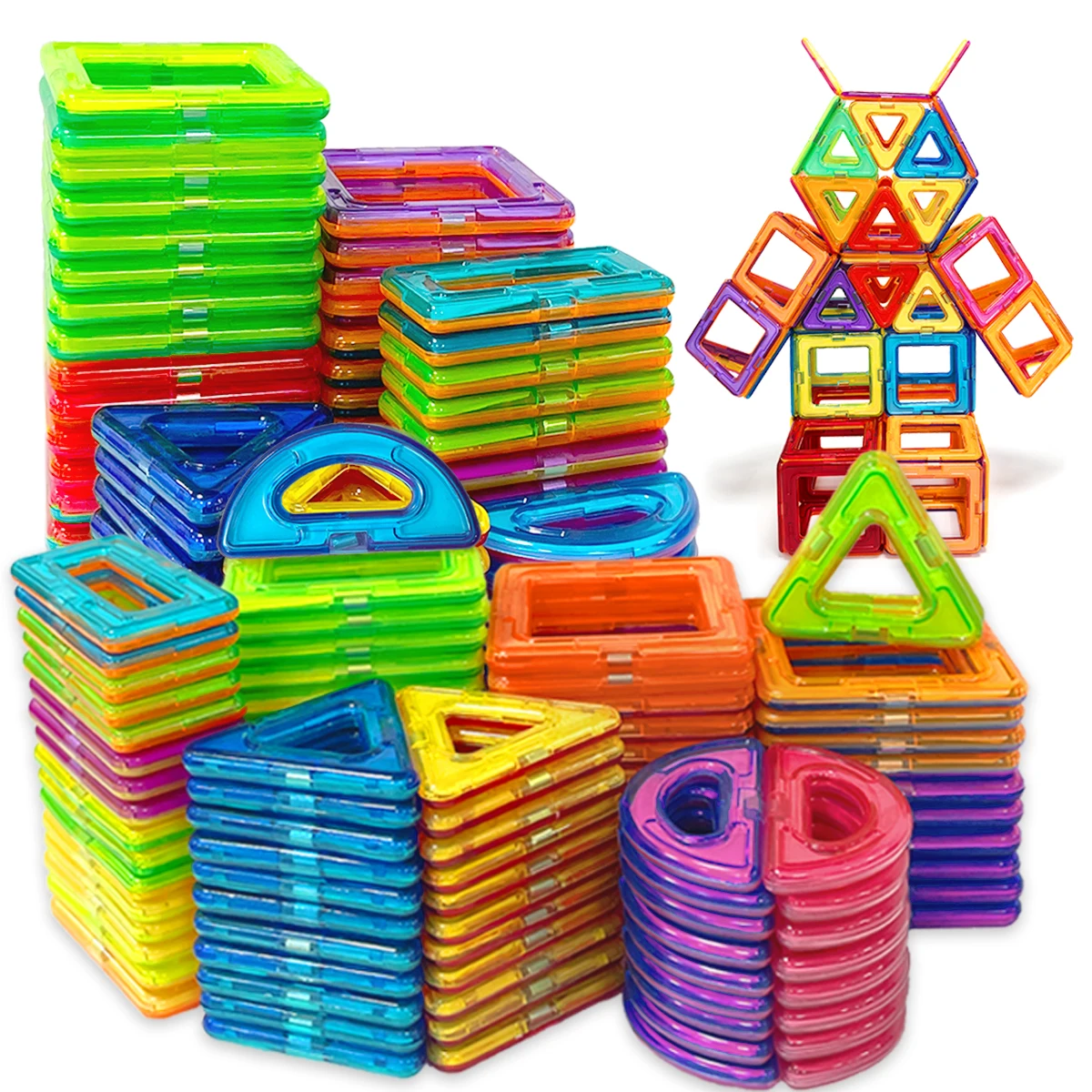 Medium Size Magnetic Building Block DIY Magnets Toy Set Kid Designer Construction Gift for Children Birthday Halloween Gift Toy