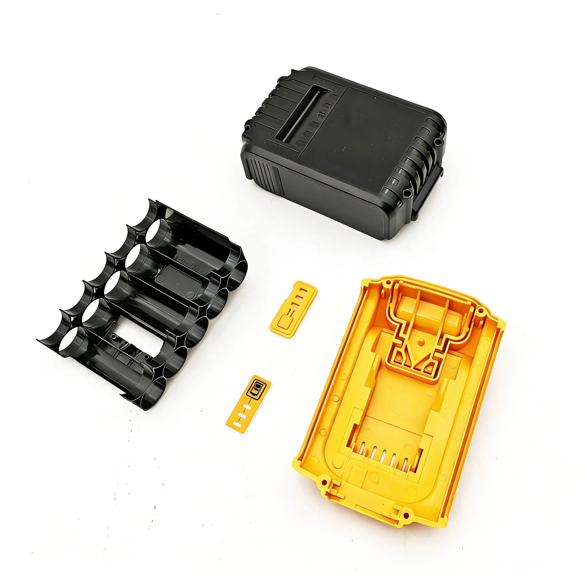 DeWalt 20V 리튬 이온 배터리 플라스틱 케이스 10X18650 XR 18V DCB183 DCB203 DCB204 DCB200 DCB206 쉘 하우징 케이스 부품