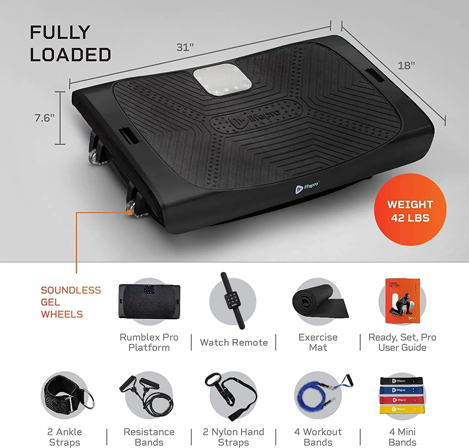 Vibration Plate - Whole Body Vibration Platform Exercise Machine - Home Workout Equipment for Weight Loss 2
