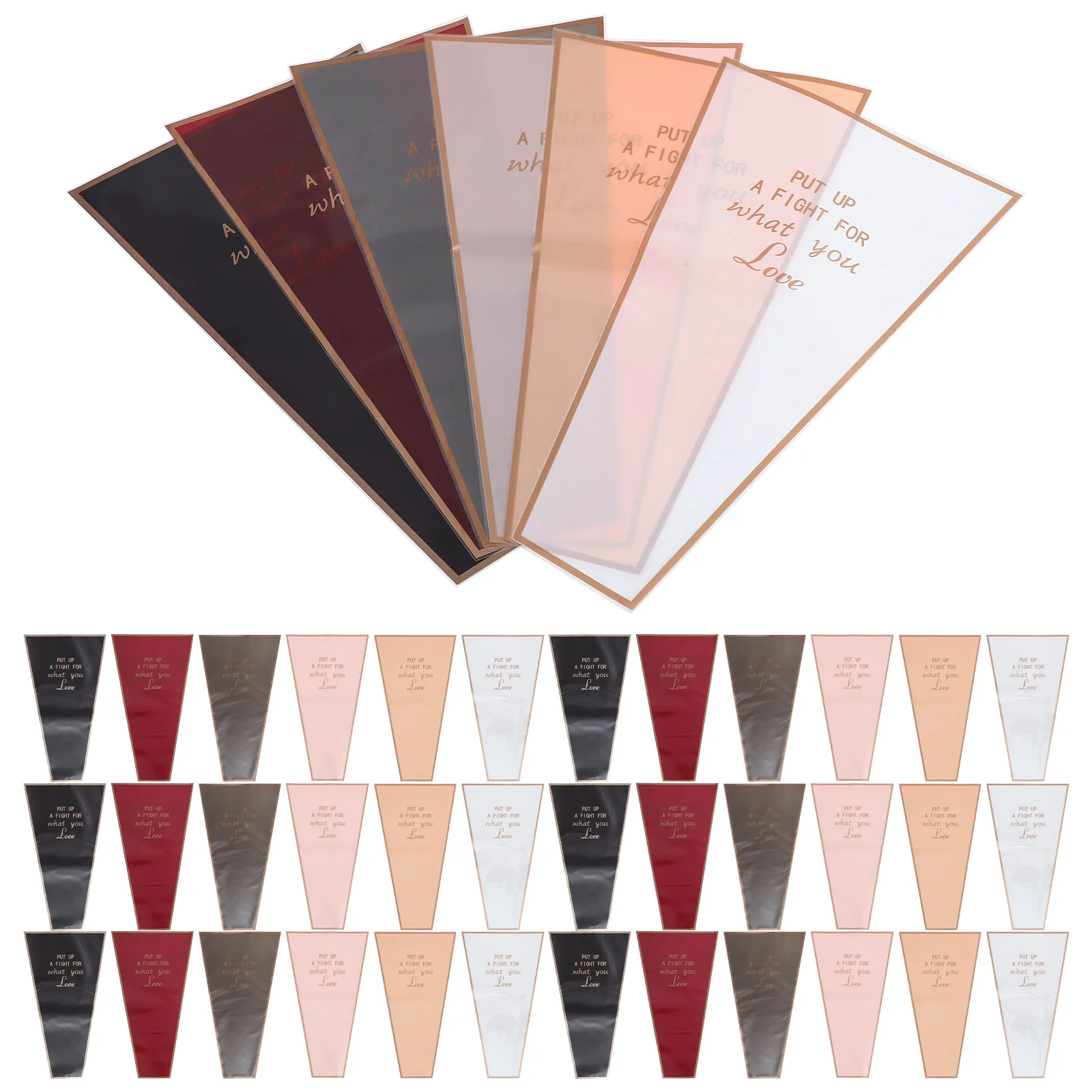 

150 Pcs Transparent Flower Wrapping Paper Gift Bags Clear for Gifts Set Packing Florist Bouquet Sleeves Opp Decorative
