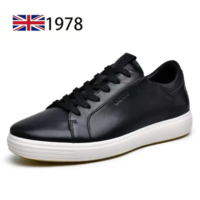 High-end Genuine Leather Men Shoes Soft trend Business Sneakers Men Fashion Sports Shoes For Men zapatillas hombre 3