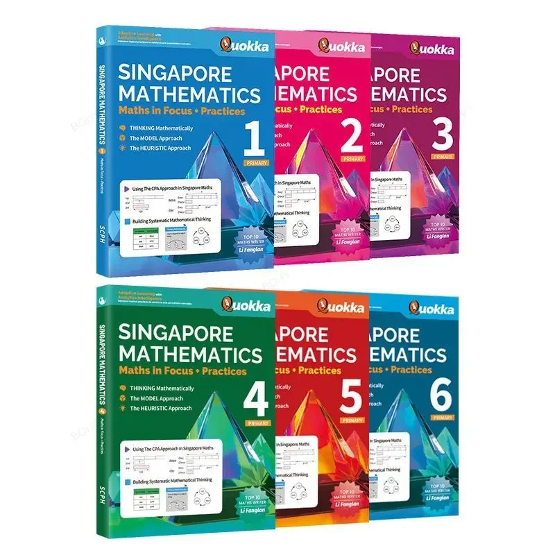 

SAP Singapore Mathematics Maths in Focus Practices Primary School Thinking Textbook Workbook with Answers Grade 1-6