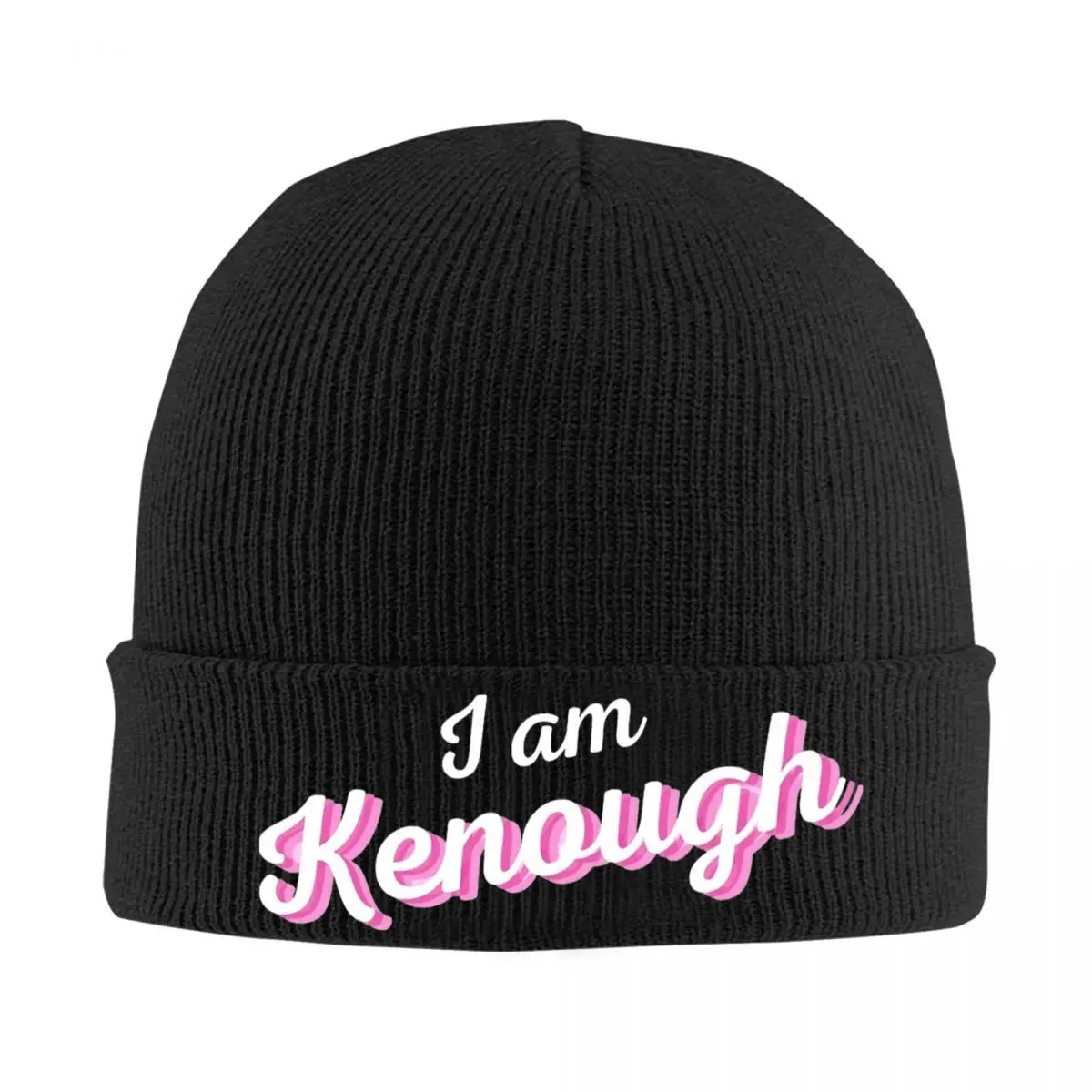 

I Am Kenough Knit Hat Beanie Autumn Winter Hats Warm New Ryan Gosling Fuuny Movice Caps for Men Women