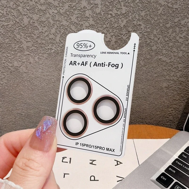 AR HD Tempered Glass Camera Lens Protector with Pry Notch