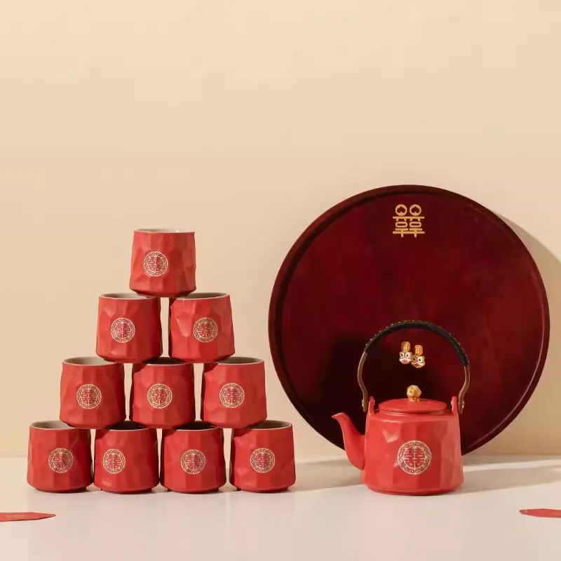 Kung Fu Tea Set for New Couples, Creative Gift for Family, Moving Home and Wedding Gift