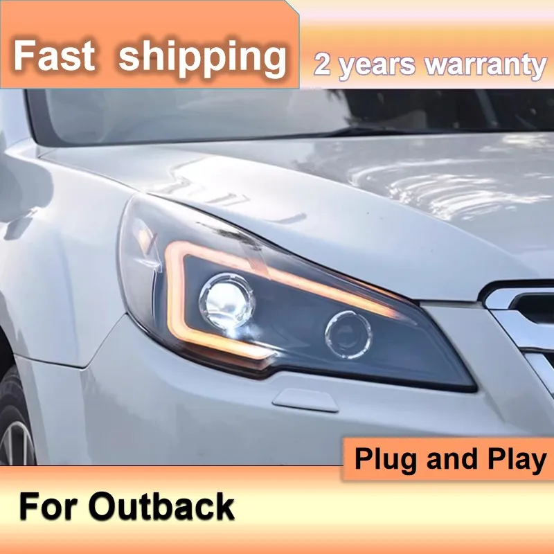 

Автомобильные аксессуары для Subaru Outback фары 2010-2017 наследие фары DRL сигнал поворота фары ближнего и дальнего света