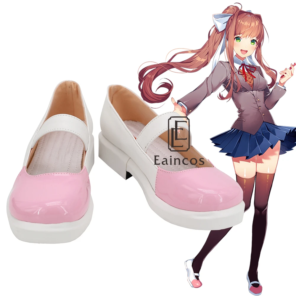 

Game Doki Doki Literature Club! Monika Sayori Natsuki Yuri Cosplay Shoes Custom-made