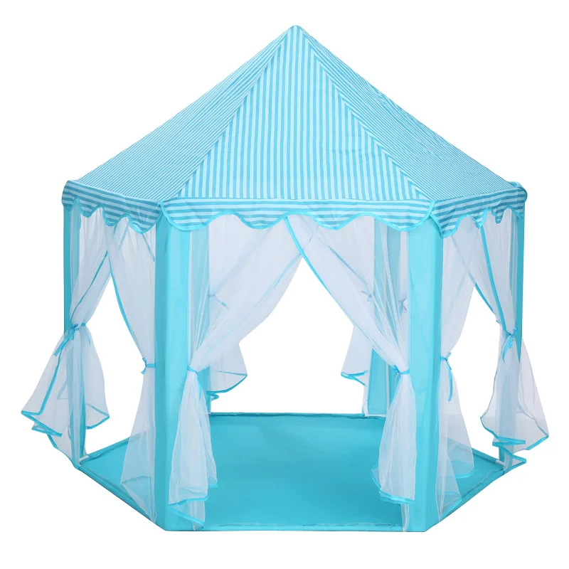 Baby Tent Portable Girls Castle Play House Light Mat Kids Outdoor Gifts Prince Princess Baby Toy Tent Folding House Bed Nets 3