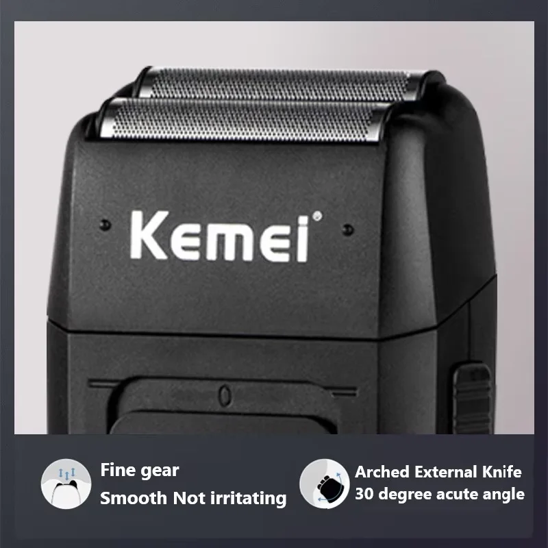 Kemei 1Set 클리퍼 전기 면도기 부품용 클리퍼 블레이드 네트 샤프 면도 교체 가능 나이프 헤드 나이프 헤드 커버 KM-1102