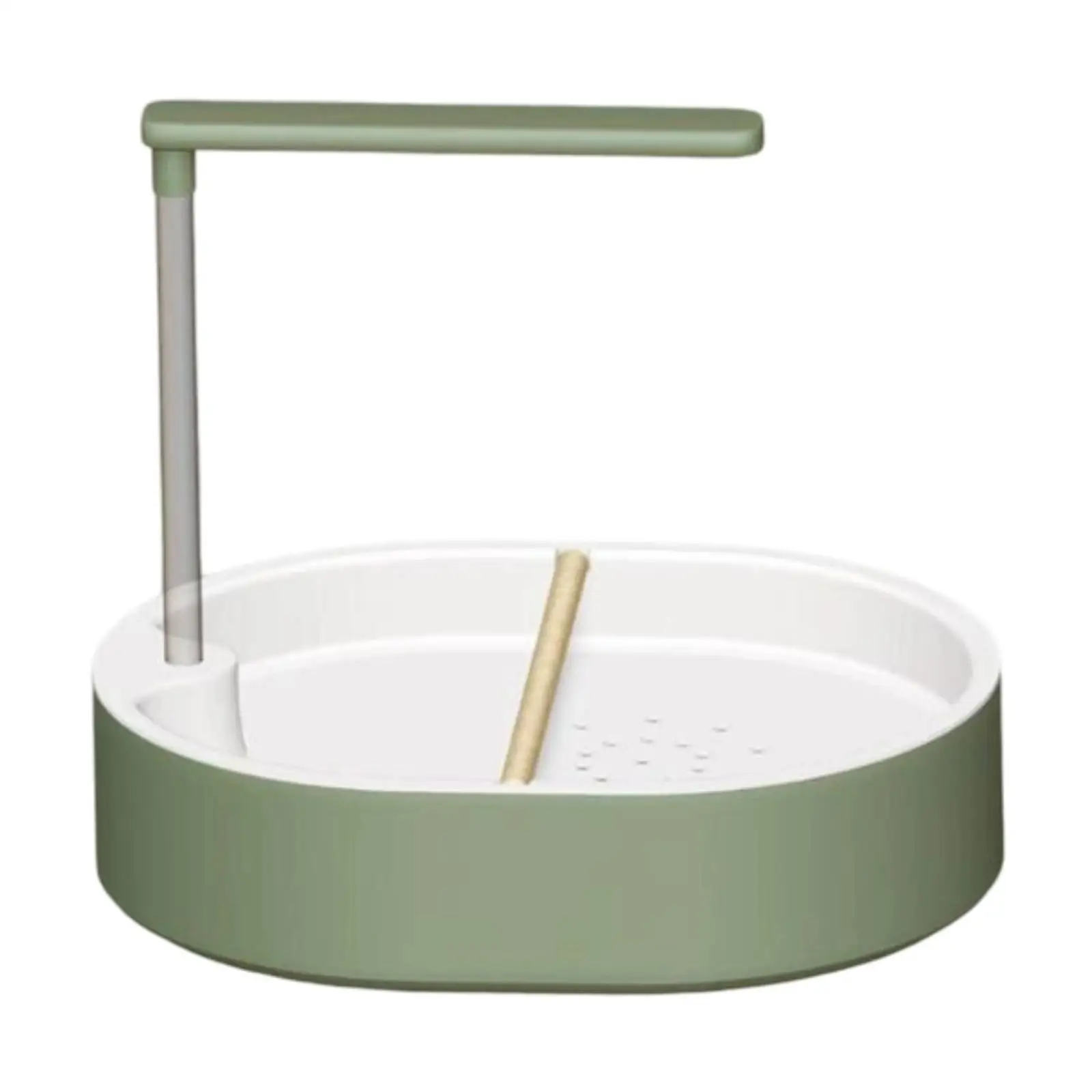 Automatic Bird Bathtub Versatile Indoor Cage Accessories Budgie Bathing Easy Setup Parrot Bath Shower with Parrot Perch Bath Tub