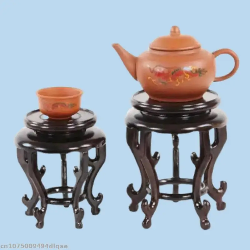 Three High-end Solid Wood Display Racks Miniature Models Sculpture Display Pedestals Home Attic Flower Pots Plant Racks