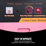 SucceBuy Electric Cotton Candy Machine Commercial Floss Maker Stainless Steel Bowl Sugar Scoop and Drawer for Birthday Party 3
