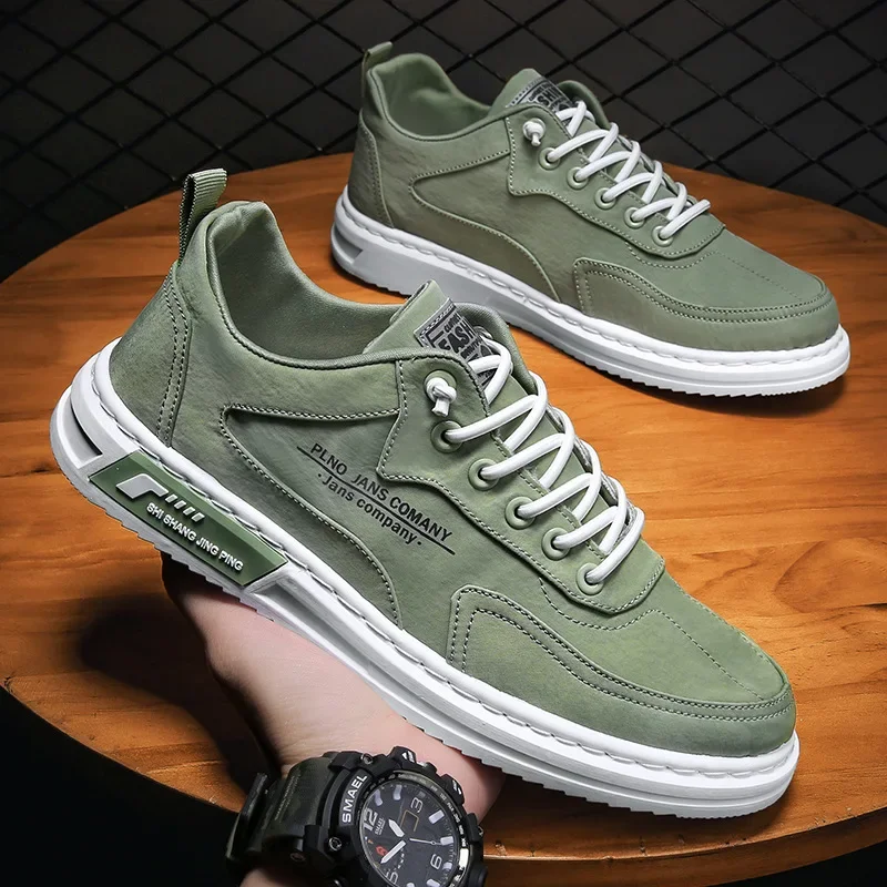 Casual Shoes Men Vulcanize Platform Shoes Canvas Anti-Odor Hard-Wearing