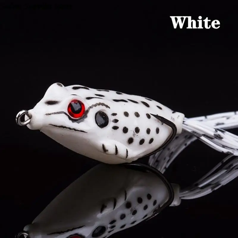 Silicone Material Fishing Lure 4.5cm Artificial Bait Ray Frog Topwater Fishing