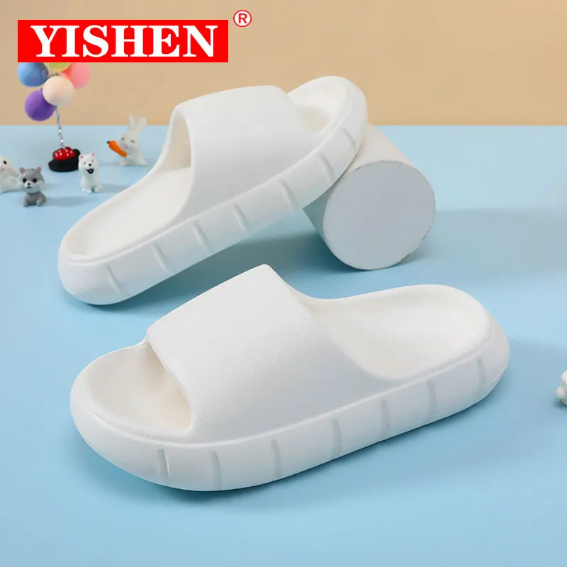 

YISHEN Slippers Kids EVA Shower Bathroom Children Shoes Girls Boys Sandals Soft Non-slip Cute Slippers Zapatillas De Casa