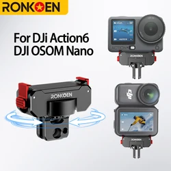 Ronkoen Magnetic Quick Release Adapter Base with Foldable Two Claw Mount - Action6 and nano