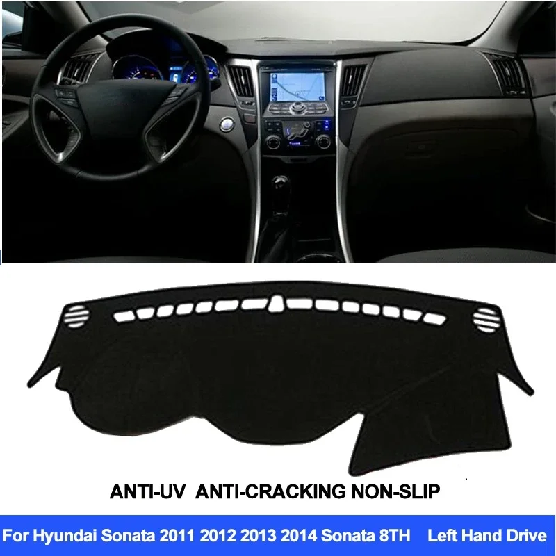 

Car Dashboard Cover Sonata 8 Dash Mat Dashboard Pad Carpet Anti-UV Anti-slip For Hyundai Sonata 2011 2012 2013 2014