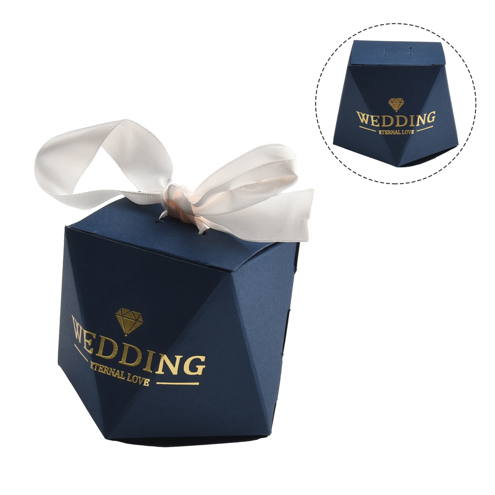 

10/50pcs Set Portable Party Wedding Favor Gift Boxes Chocolate Treat Candy Gift Bag Baby Shower Birthday Party Decoration
