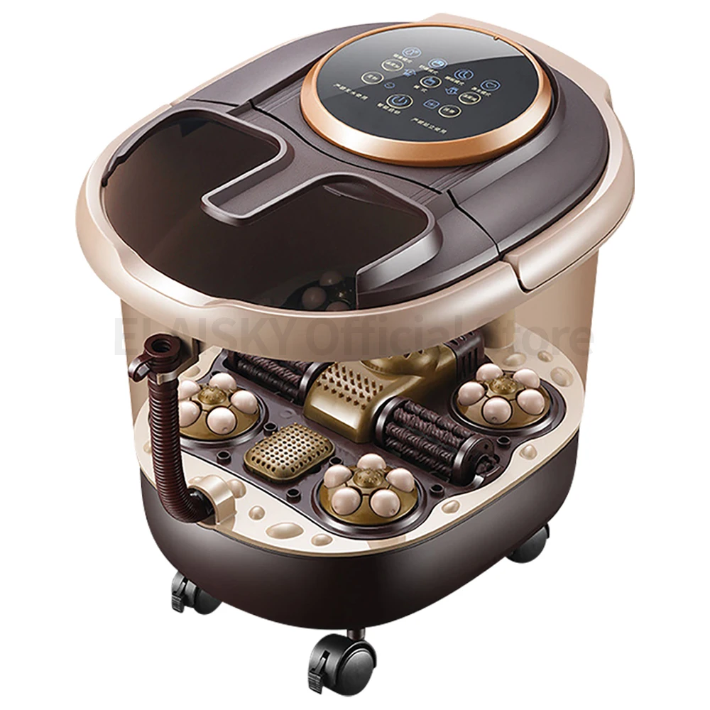 Foot Bath Artifact Footbath Household Electric Massage Heating Foot Bath Barrel with Automatic Tub Massager