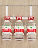 Hooks Over The Door 5 Hooks Multifunctional Home Bathroom Organizer Rack Clothes Coat Hat Towel Hanger Bathroom Kitchen Supplies 4