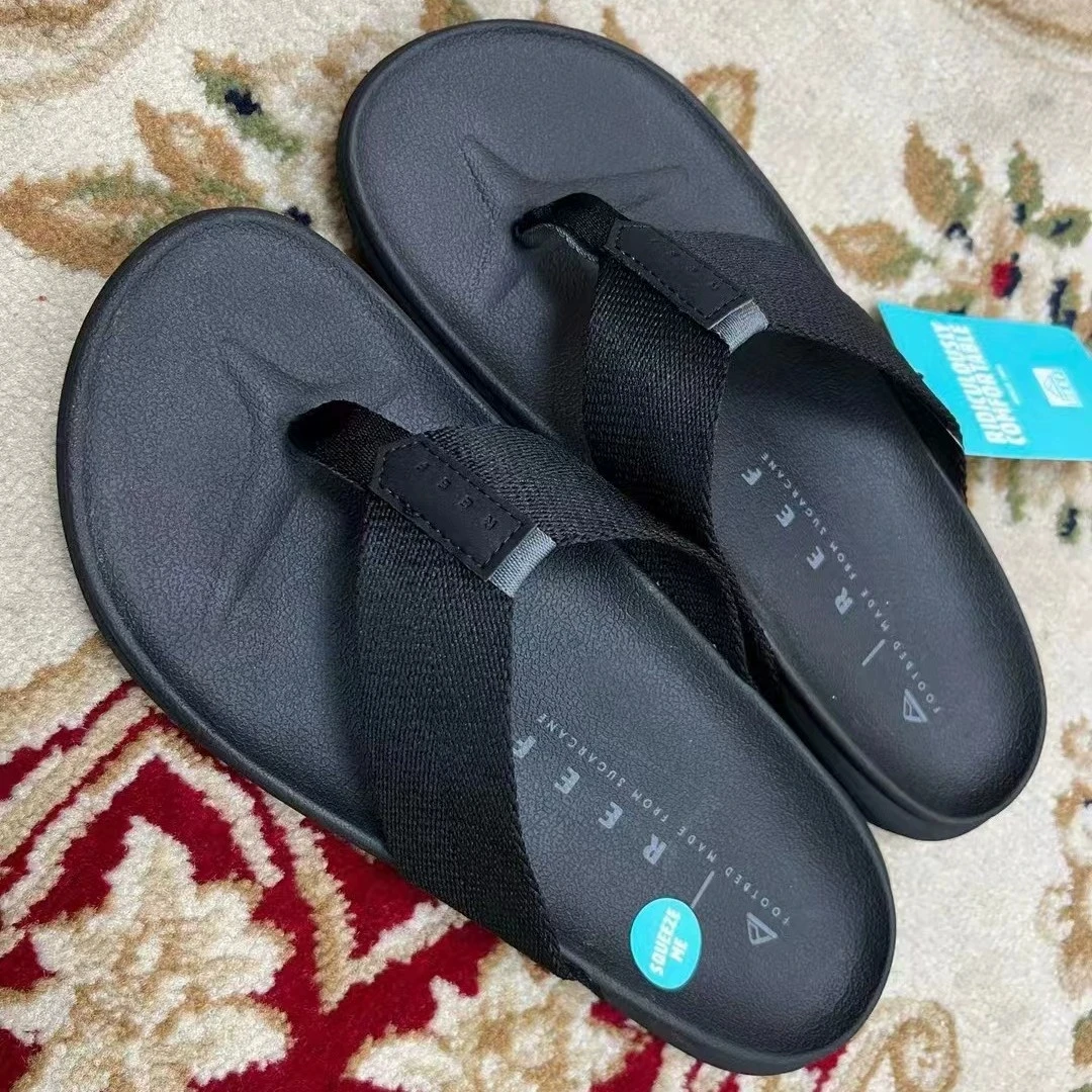 REE Fashion Summer Soft Bottom Outerwear New Anti slip Casual Slippers Trendy Men's Beach Shoes