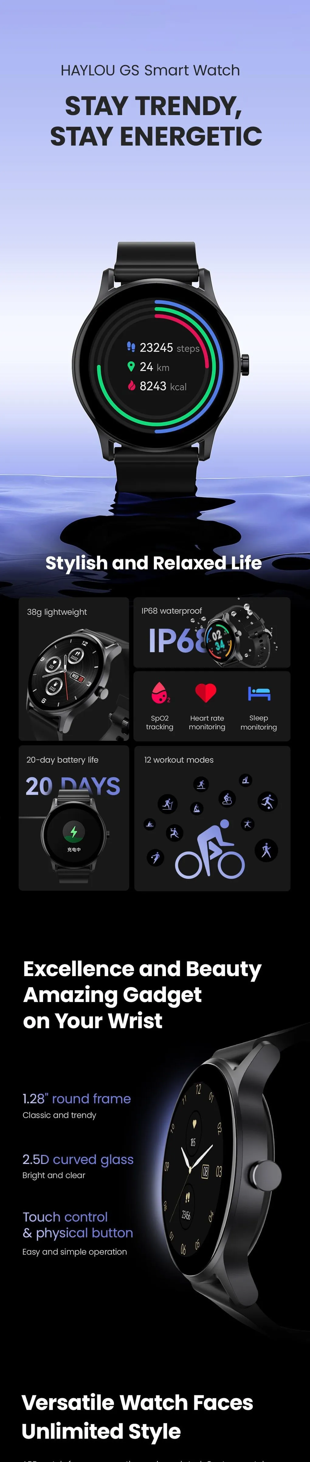HayLou LS09A GS Smart Watch description image