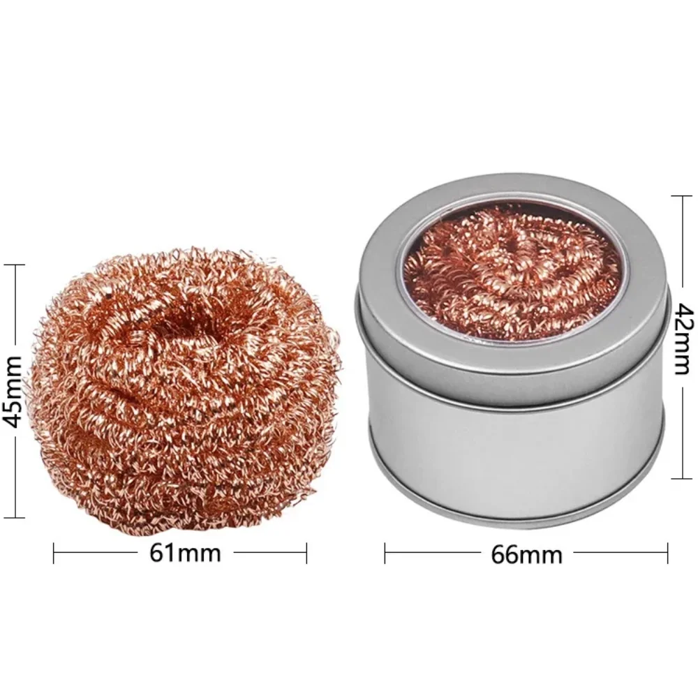Soldering Iron Cleaning Tool Cleaning Filter Repair Desoldering Iron Mesh Filter Clean Soldering Tip Copper Wire Cleaning Balls