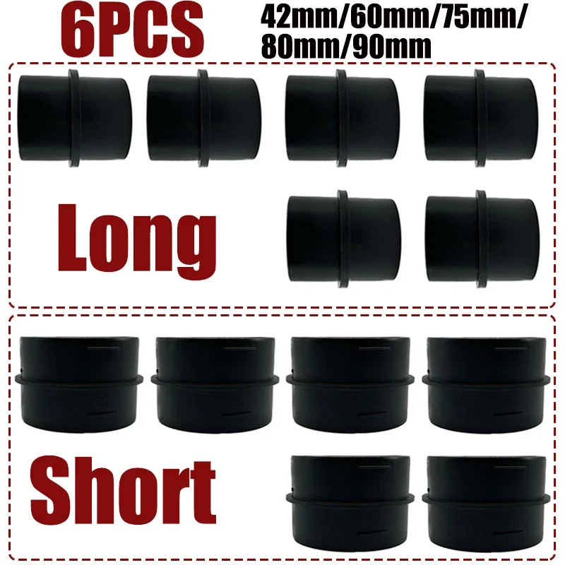 6X 42/60/75/80/90mm Car Heater Ducting Reducer Hose Outlet Tube Connector Heater Ducting Pipe Joiner For Eberspacher Webasto