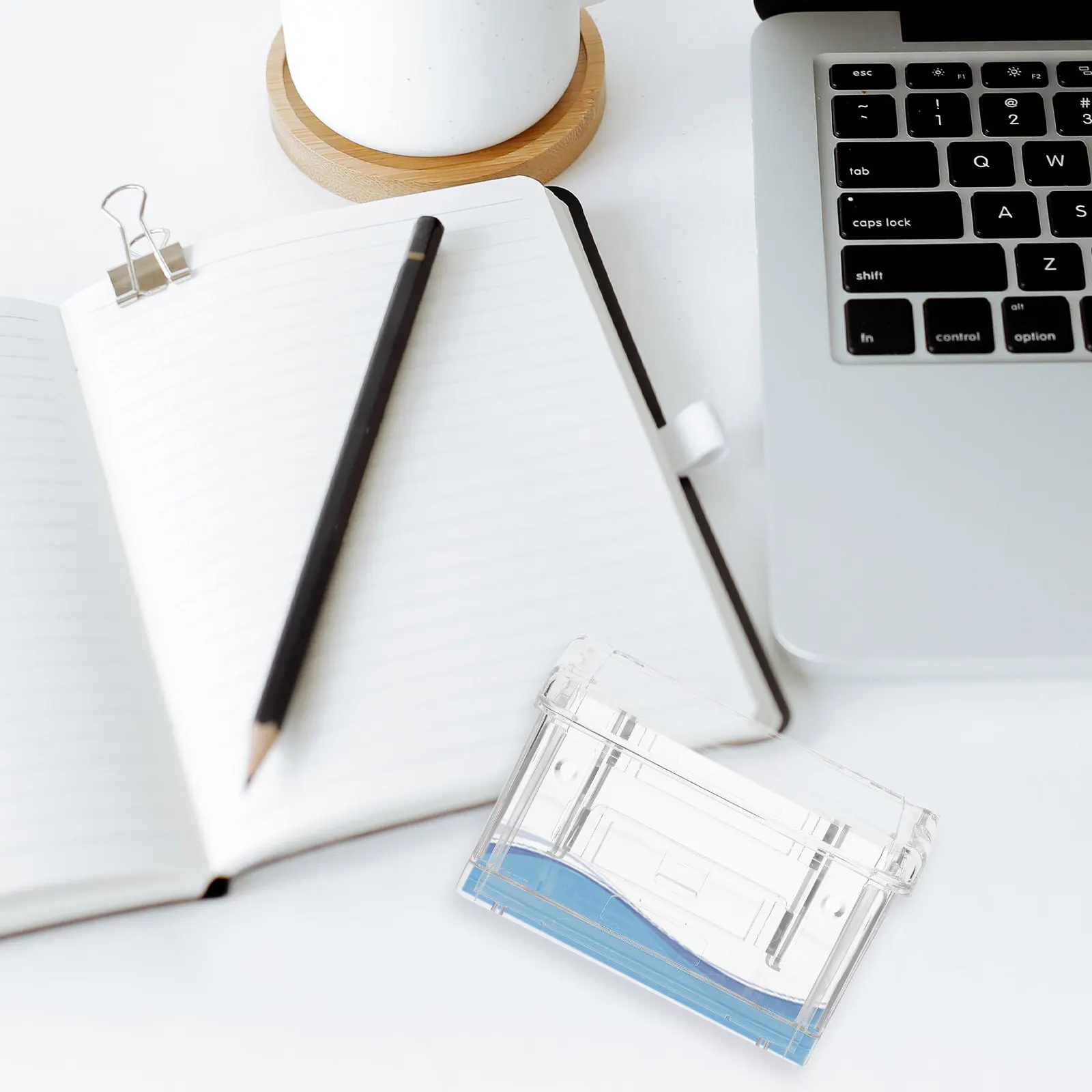 책상용 카드 디스플레이 홀더 탁상용 명함 홀더 컨테이너 카드 정리함 데스크탑