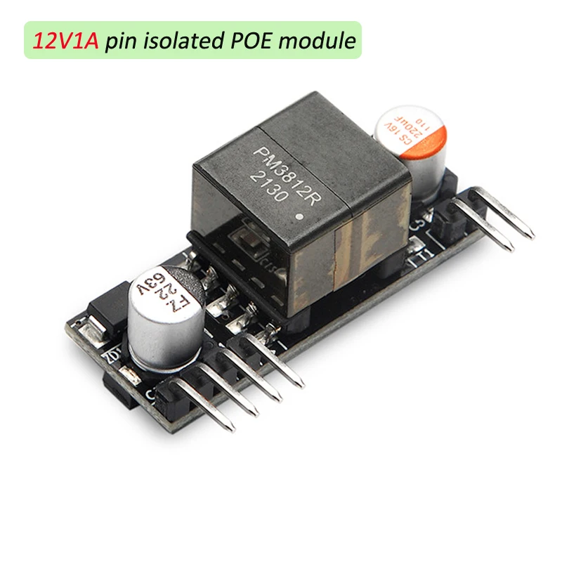 

Solid state capacitor embedded pin type standard 48V small volume supporting 100 Gigabit PoE module