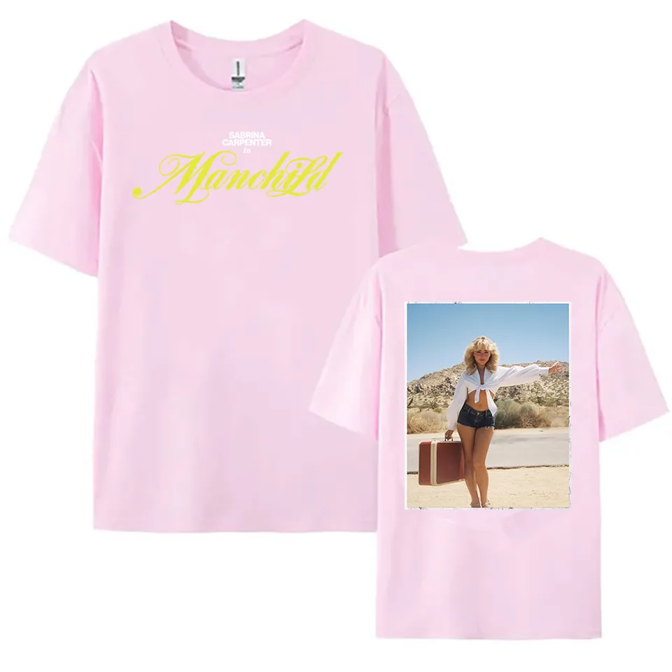 Sabrina Carpenter Manchild Print T-shirt 2025 Fashion Singer