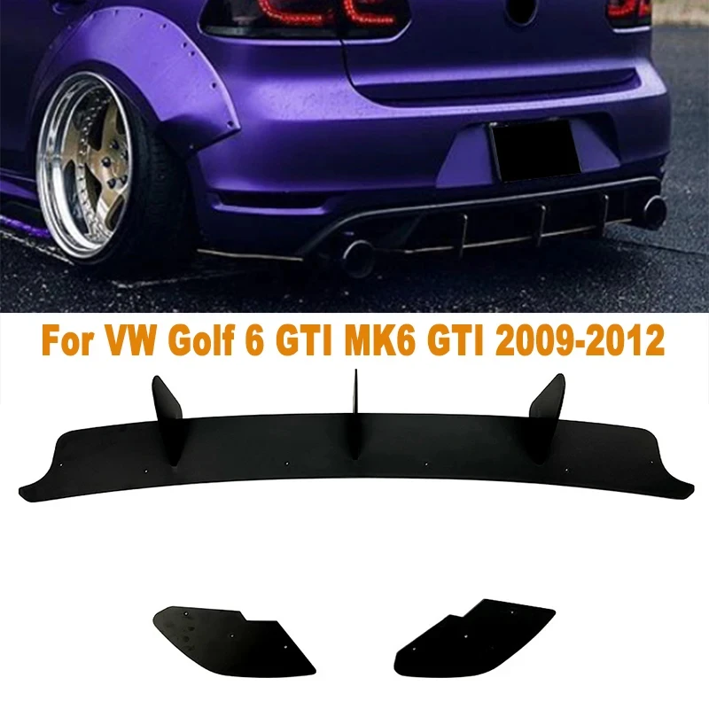 자동차 후면 범퍼 하부 디퓨저 립 바디 키트, VW 골프 6 MK6 GTI 2009-2012, 자동차 외부 수정 액세서리