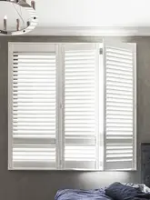  Custom Adjustable Basswood window Plantation Shutters Blackout Folding french Sound Proof Interior Window Shutters 