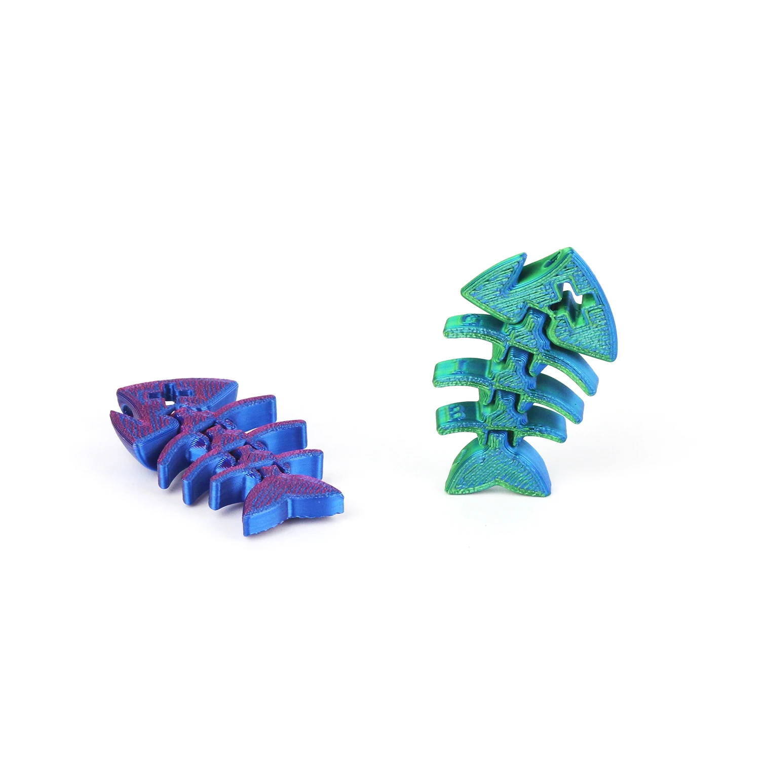 Mini fishbone joint movable keychain decompression desktop toy creative stress relieving trendy play