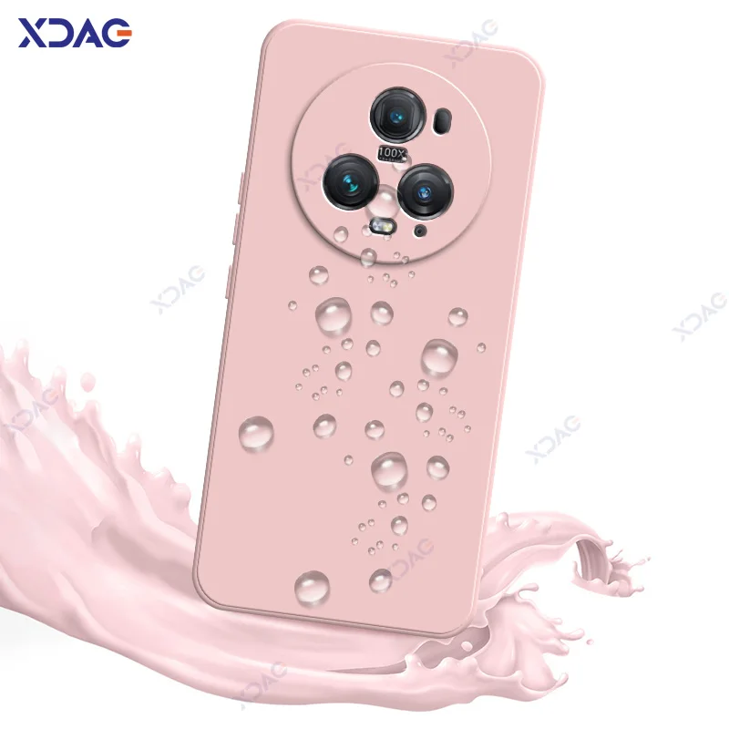 Premium Liquid Silicone Case Cover for Honor Magic 5 Series - Soft Square Design