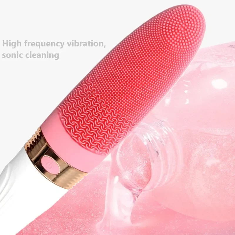 Electric Shower Body Brush Exfoliating Back Body Scrubber Silicone Bathroom Gadgets Spa Waterproof Body Cleaning Massage Brush