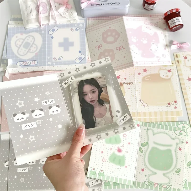 Korean Style Kpop Photo Card Back Packaging Card Set Packaging Sell Album Idol Photo Gift Package Supplies idol card book photo album card holder card protector idol card protector card display stand desk card holder photo card holder postcard holder memory card protector photo card binder 10 Pcs/Pack