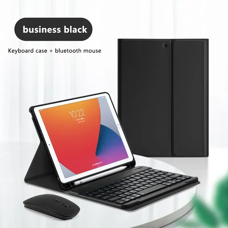 Bluetooth Keyboard & Mouse Magnetic Leather Stand Case Cover