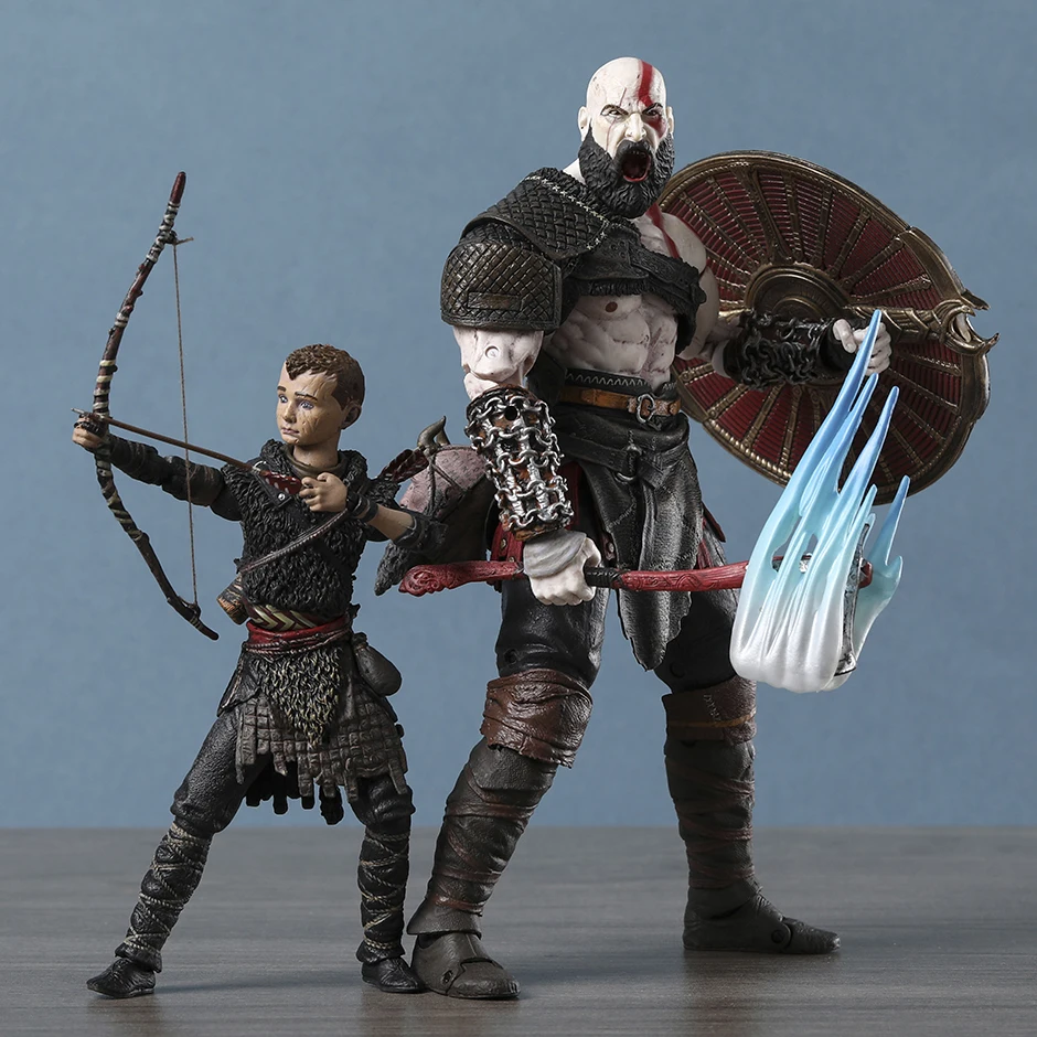 NECA God Of War Kratos & Atreus Ultimate Action Figure 2-Pack – 2024 Release, 6-Inch Scale