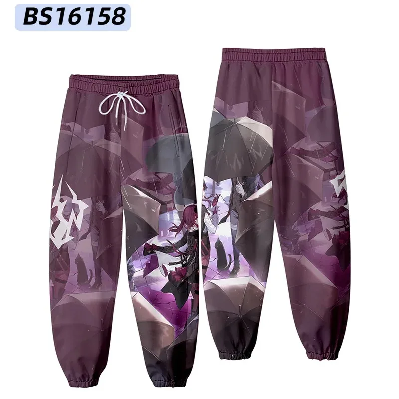 Honkai Star Rail 3D Joggers Pants Men/Women Casual Trousers Hip Hop Sweatpants Clara Silver Wolf Blade March 7th Cosplay Costume