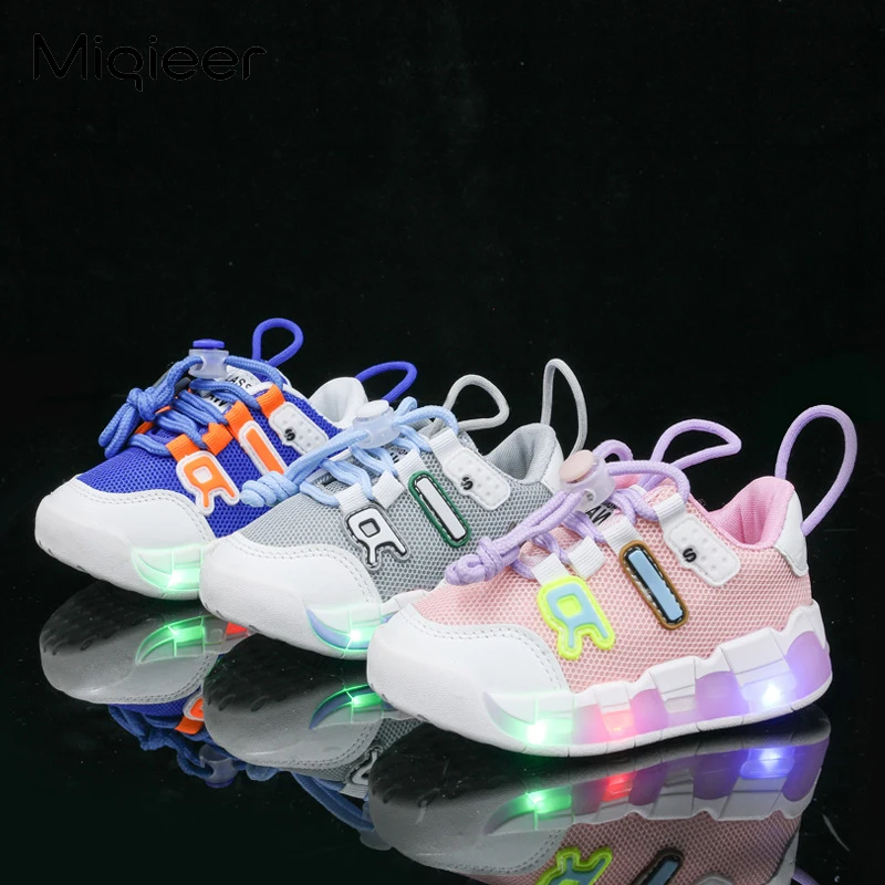 Children Sneakers Girls Boys Sports Shoes Baby Kids Shoes Casual Running Men Tennis Sneakers for Girl with Lights Child Sneaker 1set plastic children tennis badminton toys outdoor indoor sports leisure toys tennis rackets parent child toys kids gifts