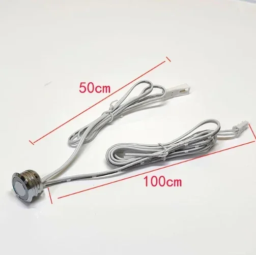 16mm Sensor Switches Round Head 12V 24V LED Dimmer Metal Touch Switch Stepless Segmente White Blue Dual Light Push button custom smart light switch led dimmer switch led dimmer controller smart dimmer switch lamp dimmer led strip switch power cords dimmer switch