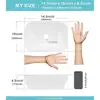 Small Bathroom Vessel Sink White Porcelain Ceramic Lavatory Wash Basin 14.5''x10'' Modern Impact-Resistant Design 365x250x115mm 4