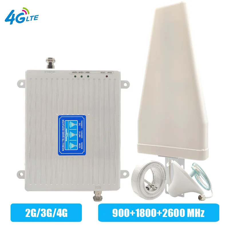Усилитель сотовой связи GSM 2G 3G 4G 900 1800 2600 трехдиапазонный UMTS сотового телефона