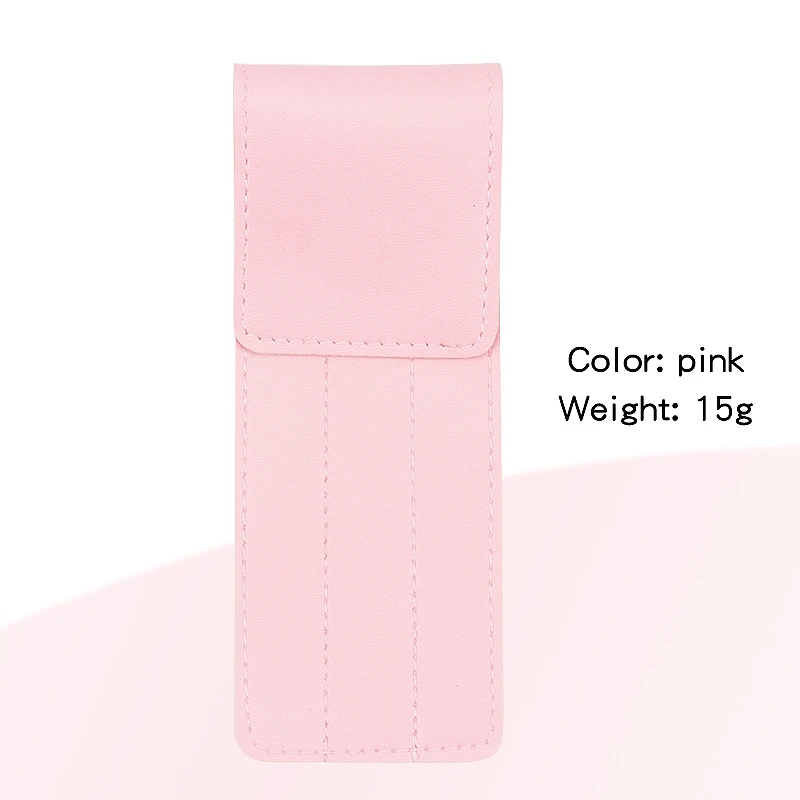 1 stücke Lash Pinzette Leder Abdeckung Augenbraue Clip Halter Lagerung Tasche Sammlung Fall Wimpern Verlängerung Liefert Make-Up-Tools – Detail 7