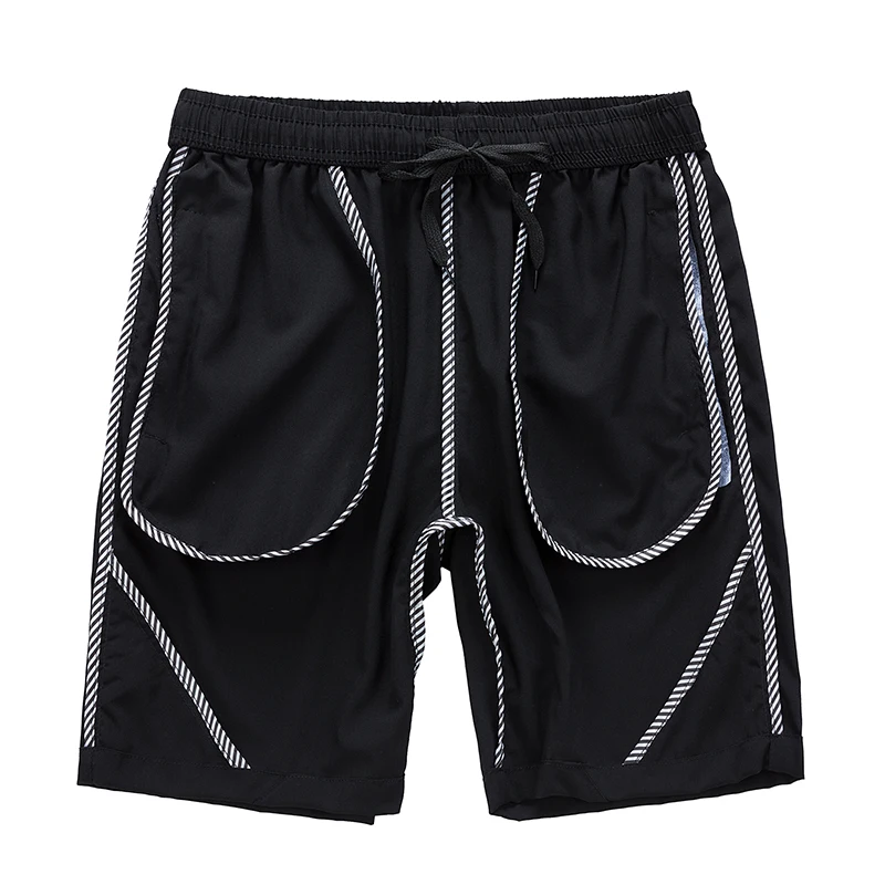 New Fashion Versatile Men'S Loose Ice Silk Quick Drying Beach 5-Point Pants Youth Summer Nylon Material Casual Sports Shorts